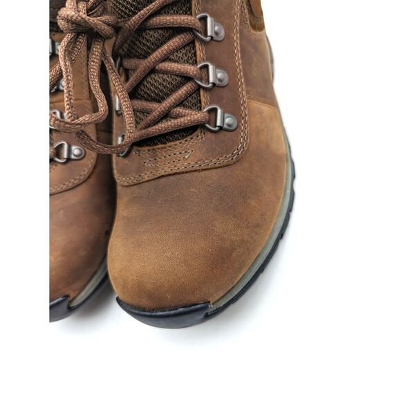 Timberland Mt. Maddsen Waterproof Mid Hiker Brown Full Grain Boots Womens 7M - Picture 9 of 13